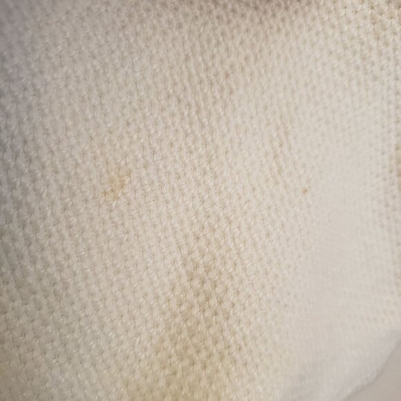 Eileen Fisher White Linen/Cotton Blend Open Front A-Line Jacket Size L* GUC - Picture 11 of 11